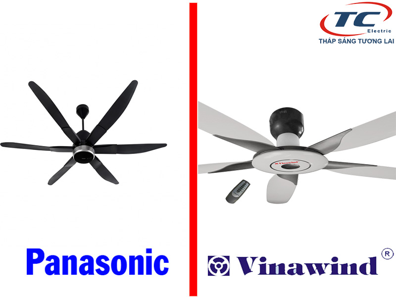 So sánh quạt trần Panasonic và Vinawind